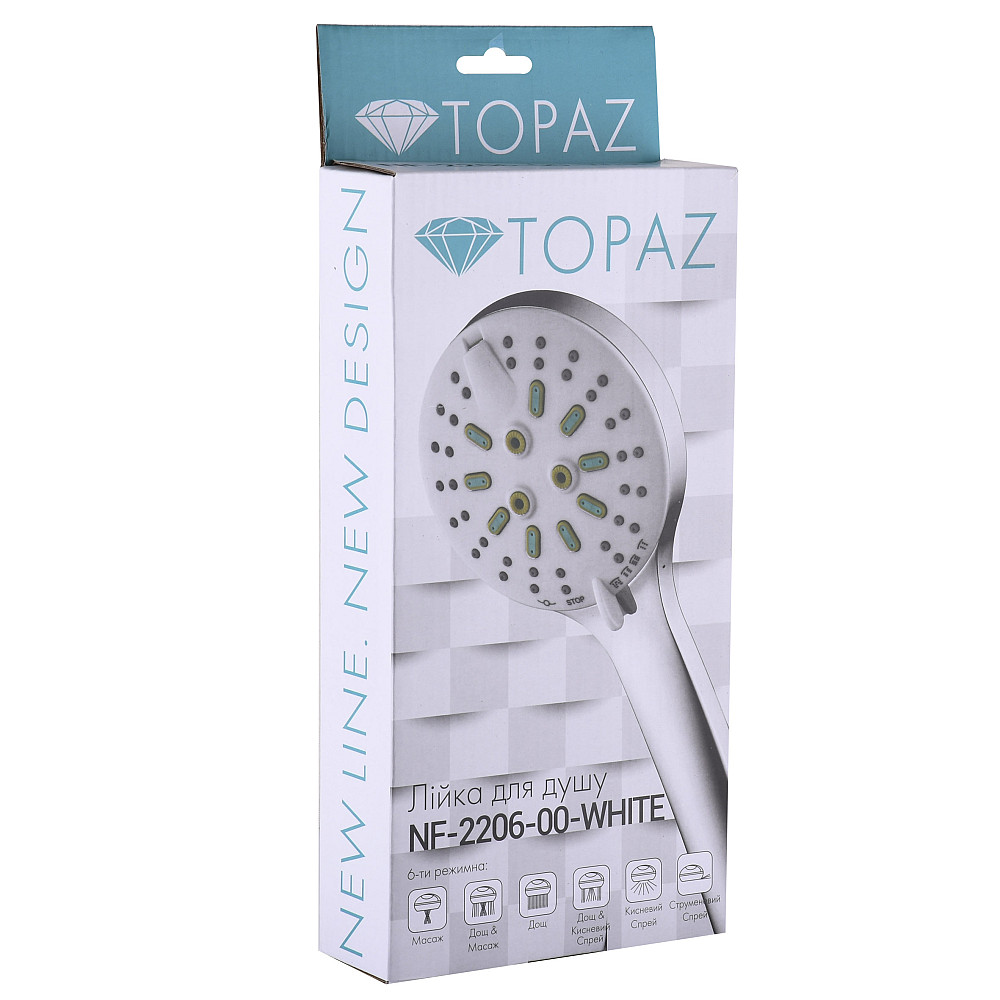 Душова лійка Topaz NF-2206-00-WHITE Киев - изображение 3