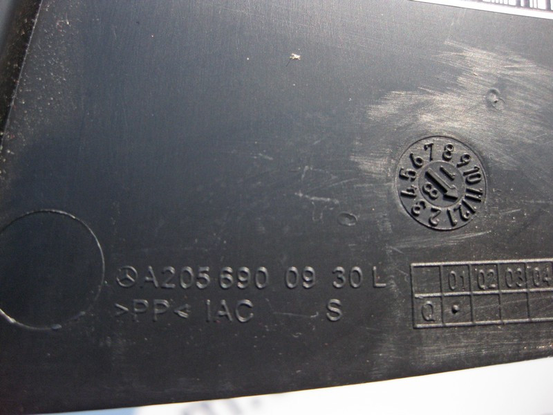 Mercedes-Benz  A2056900930 9051 Пластикова чорна накладка направляючої ременя безпеки водія C-Class W205 GLC X253 Одесса - изображение 3