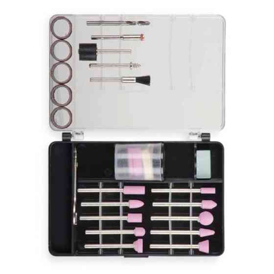 Камені шліфувальні набір 42шт з аксесуарами для гравера, осі 3,2 мм (кейс) Мукачево