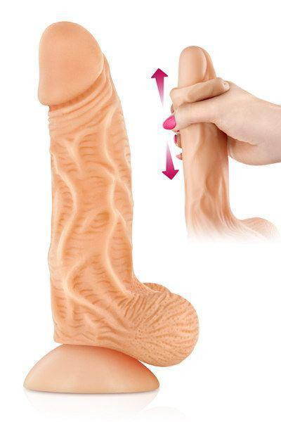 Фаллоимитатор с подвижной крайней плотью Real Body - Real JO, диаметр 4см, TPE Sex Aura Киев - изображение 2