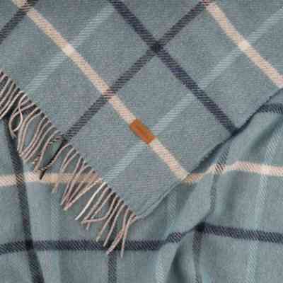 Плед Ardesto Leonardo Alpina 100% шерсть, голубой 140x200 см (ART0704LM) Винница