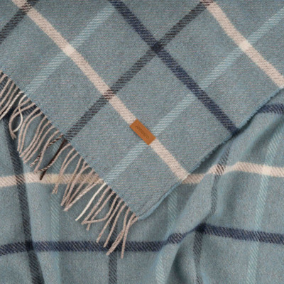 Плед Ardesto Leonardo Alpina 100% шерсть, голубой 140x200 см (ART0704LM) Винница - изображение 6