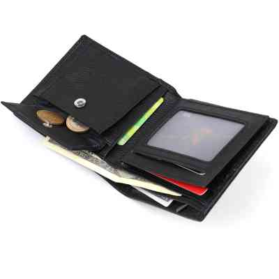 Гаманець Vintage Шкіряний Чорний (20475) Вінниця