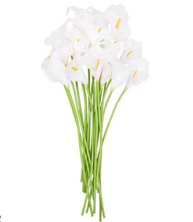 Штучні кали 5 штук 37 см білий Київ