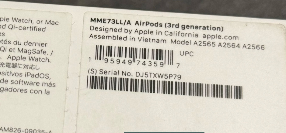 Наушники Apple Air Pods 3 Wireless Charging Case. Київ - фото 1