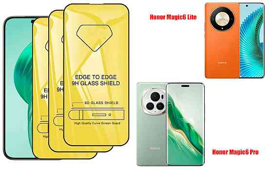 Захисне скло DefenzoGlass для Honor Magic6 Lite, Honor Magic6 Pro – подвійна міцність Київ