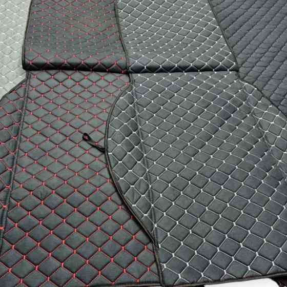 Накидки сиденье антара черные (передние) ромб, белая нитка на Мукачево