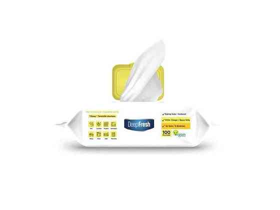 Серветки вологі для прибирання 100шт LEMON (клапан) ТМ DEEP FRESH Київ