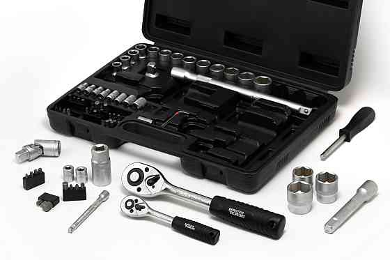 MASTERTOOL Набір інструментів MASTERTOOL ¼"&½" 72 шт 4-13 мм 10-27 мм кейс 78-7072 Киев