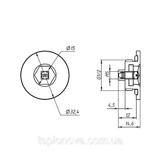 Воздухоотводчик для полотенцесушителей NAVIN 1/2, черный муар Черновцы
