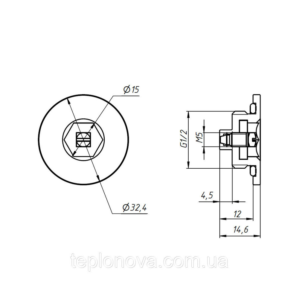 Воздухоотводчик для полотенцесушителей NAVIN 1/2, черный муар Черновцы - изображение 4
