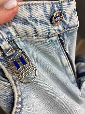 Джинсы женские I8 52452 SKATER jeans широкие бананы с высокой посадкой светло-голубые, светло-голубо Одесса