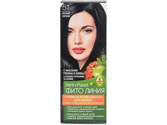 Крем-краска Черный Herbs Planet No 51 ТМ Фито линия Solmir Киев