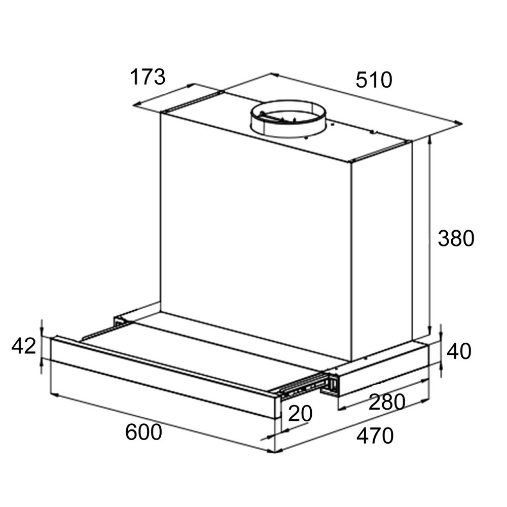 Вытяжка с плоским экраном Mariana 60 500 м³/ч вытяжки LED черный (Германия, читать описание) Ровно - изображение 8