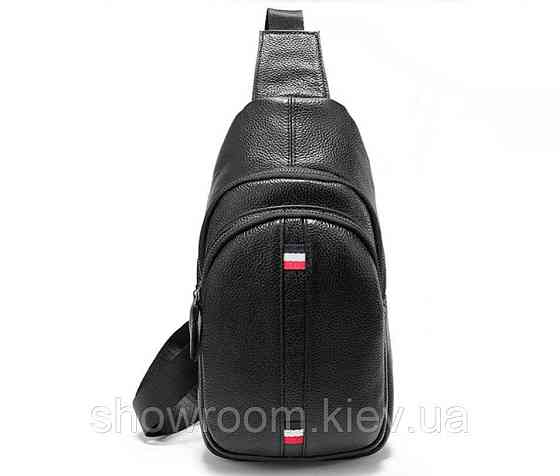 Мужская сумка на грудь (слинг) Leather Collection (370) Киев