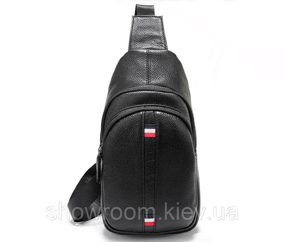 Чоловічі сумки на груди (слінг) Leather Collection (370) Київ - фото 1
