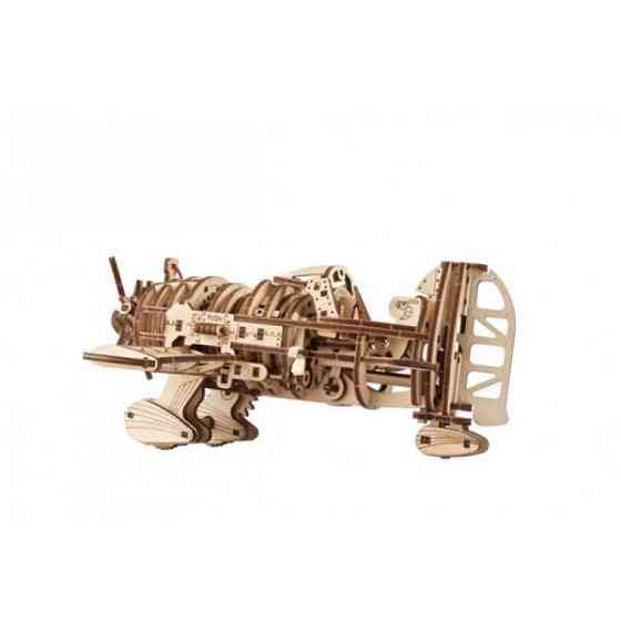 Дерев'яний механічний 3D конструктор Ugears Літак Скажений Шершень (70183) Харків