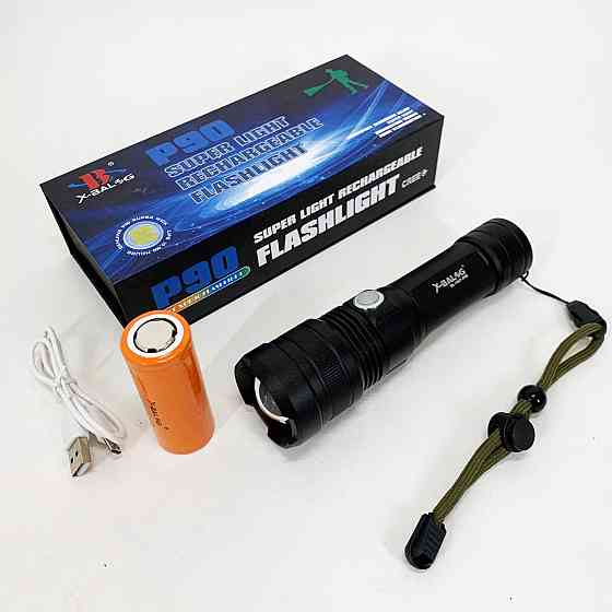 Фонарь с регулировкой луча Police, Мощный ручной фонарь повербанк Долговечный светодиодный JD-52 Львов