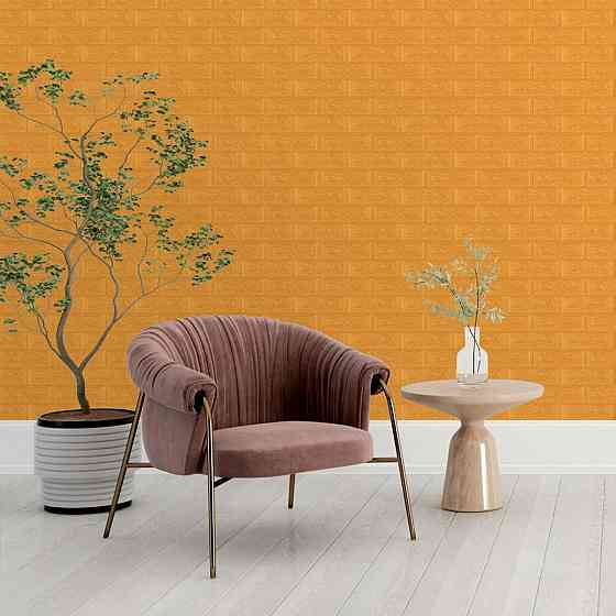 3D панель самоклеющаяся 700x770x5мм кирпич Золото (011-5) SW-00000147 Днепр