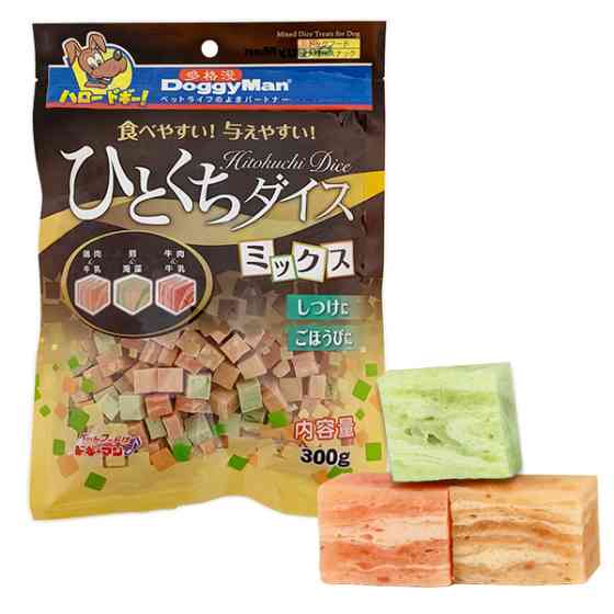 DoggyMan Mixed Dice Treats ДОГГИМЕН КУБИКИ МИКС курица, говядина, треска лакомство для собак Киев