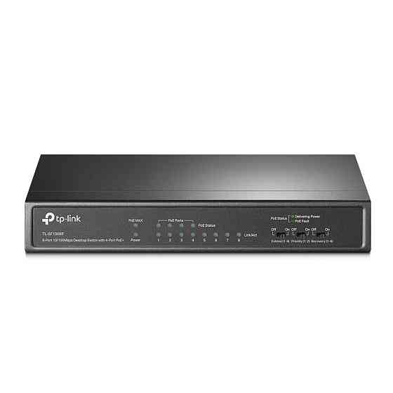 PoE-комутатор TP-Link TL-SF1008P 8-портовий з 4 PoE+ портами некерований Киев