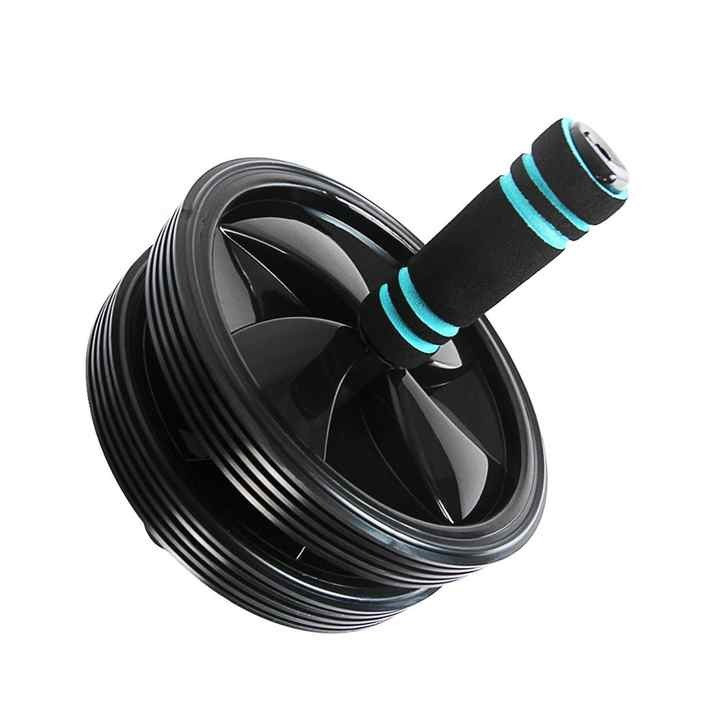 Ролик тренажер для преса подвійний гімнастичний U-Powex Ab wheel with mat 18.5см Київ - фото 8