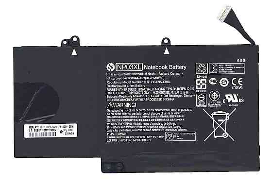 Аккумулятор для ноутбука HP Compaq HSTNN-LB6L 11.4V Black 3720mAh Orig Вінниця