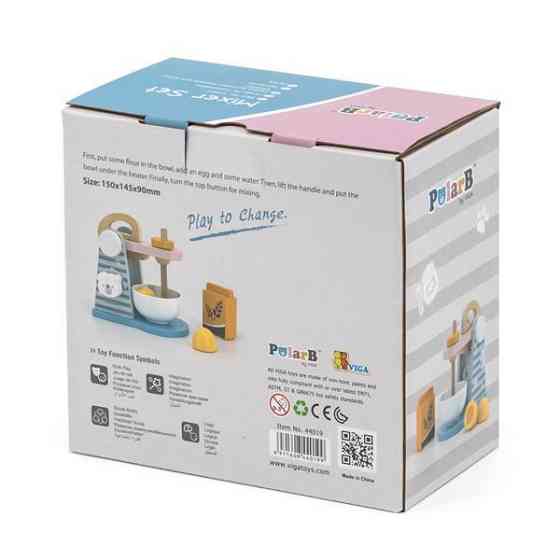 Игрушечный миксер PolarB из дерева (44019) Харьков