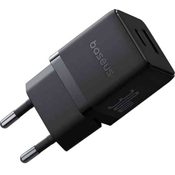 Мережевий зарядний пристрій Baseus Palm Fast Charger C+U 30W EU Cluster Black Одеса