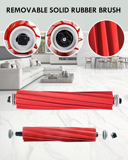 Набір аксесуарів для робота-пилососа Roborock Q Revo P10 19 шт, змінна щітка, серветки мопи для швабри, фільтри, пилозбірники Київ - фото 3