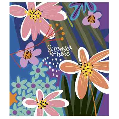 Зошит Школярик Summer is Here 80 аркушів лінія (080-3225L) Вінниця