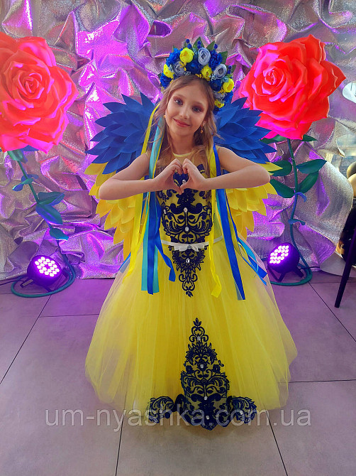Жовта святкова сукня в патріотичних кольорах Кривой Рог - изображение 7