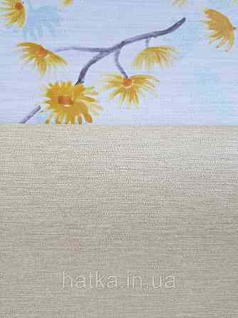 Шпалери вінілові Decoprint Breeze 0.53х10 м однотонні структурні тонка смужка під тканину жовті Київ