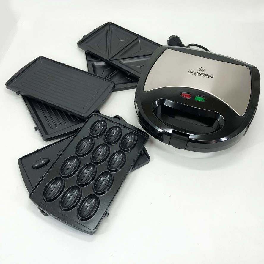 Гриль з притиском для кухні, Бутербродниця для сендвічів з антипригарним покриттям FU-44 Івано-Франківськ - фото 4