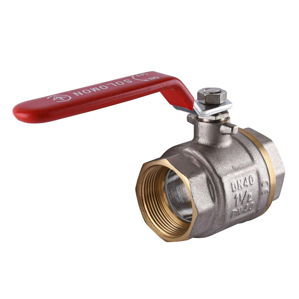 Кран шаровый прямой SOLOMON 1 1/2″ ВВ КР PN40 В1001 Киев - изображение 2