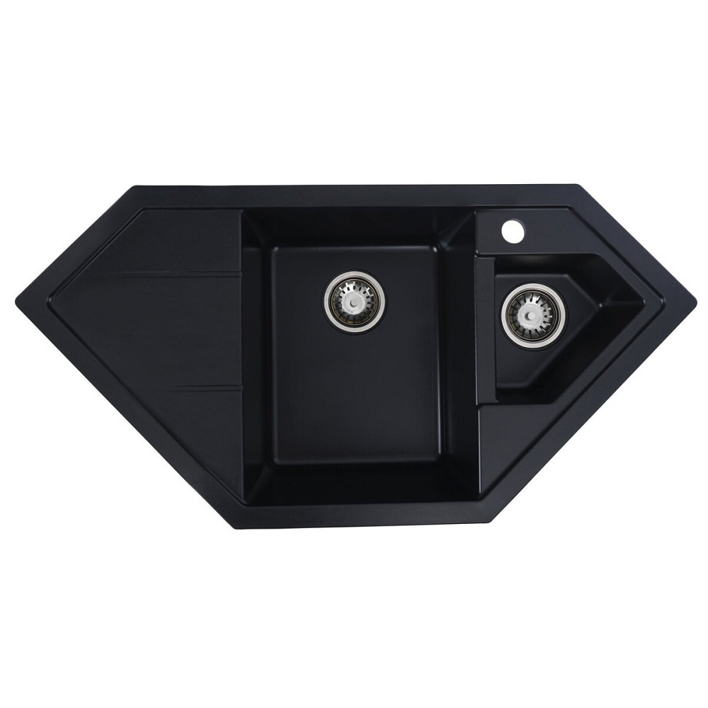 VALESO Гранітна мийка для кухні VALESO 9950 PANDORA матова Чорна Киев - изображение 1