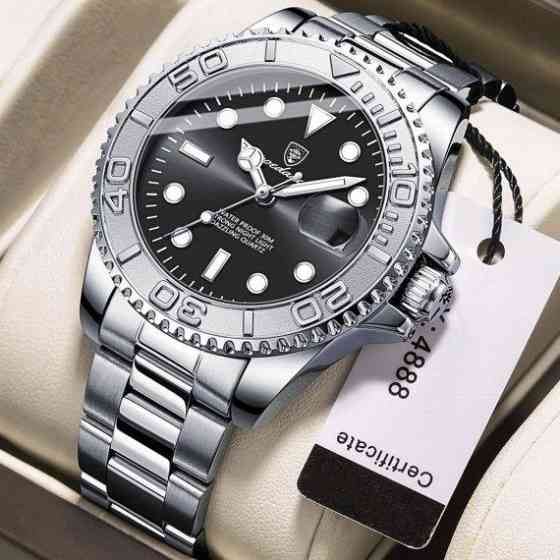 Чоловічий наручний годинник Poedagar Pilot (Сріблястий) Вінниця