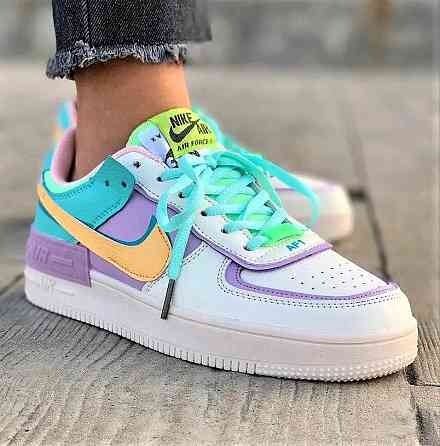 Кросівки Nike Force Білі Жіночі Шкіряні Форси Shadow Різнобарвні Найк (розміри: 36,37,38,39,40) Відео Огляд — 2 Дніпро