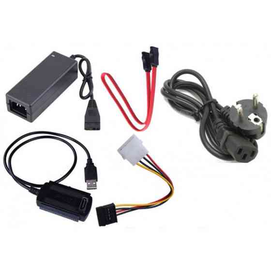 Перехідник USB --> COMBO IDE-SATA з БЖ, RTL (B00312) Киев