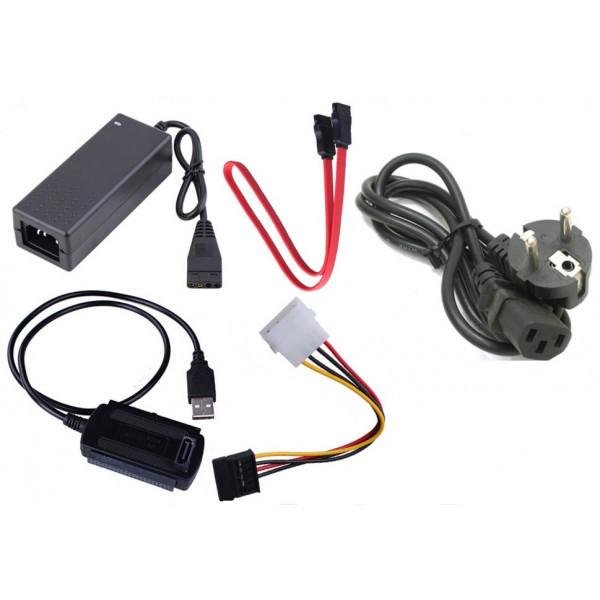 Перехідник USB --> COMBO IDE-SATA з БЖ, RTL (B00312) Київ - фото 1