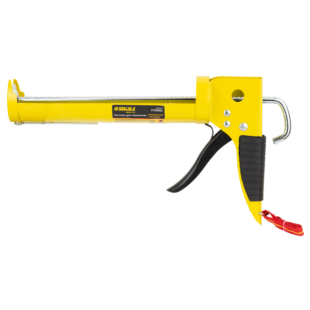 Sigma Пистолет для герметиков 225мм (полузакрытый) SIGMA (2723081) Коломия - фото 1