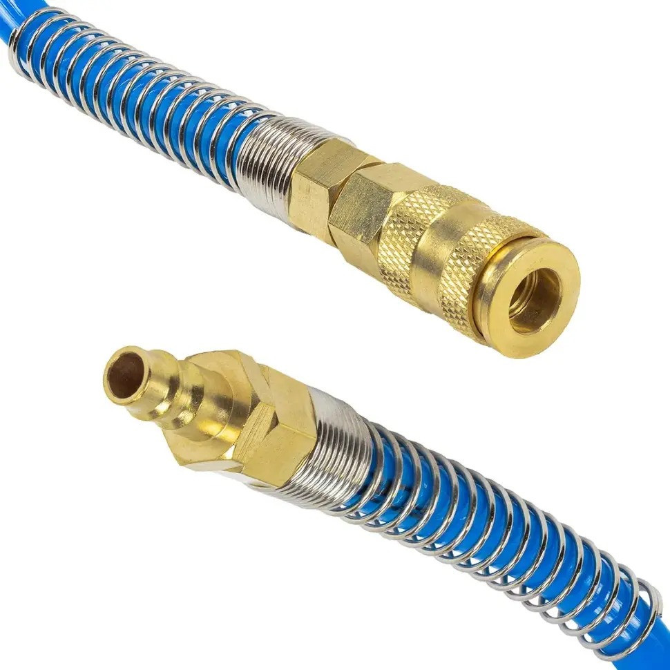 Шланг кручений поліуретановий 8мм х 12мм х 20м з швидкороз'ємами (максимальний тиск - 15bar, робоча Одесса - изображение 2