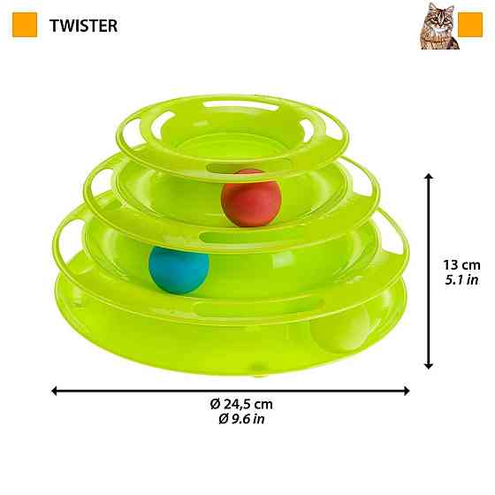 Интерактивная игрушка с мячиками для котов Ferplast Twister (Ферпласт Твистер) Запорожье
