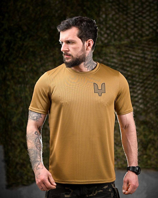 Тактична потовідвідна футболка Oblivion ССО Ukraine койот ДЛ7032 Одеса - фото 4