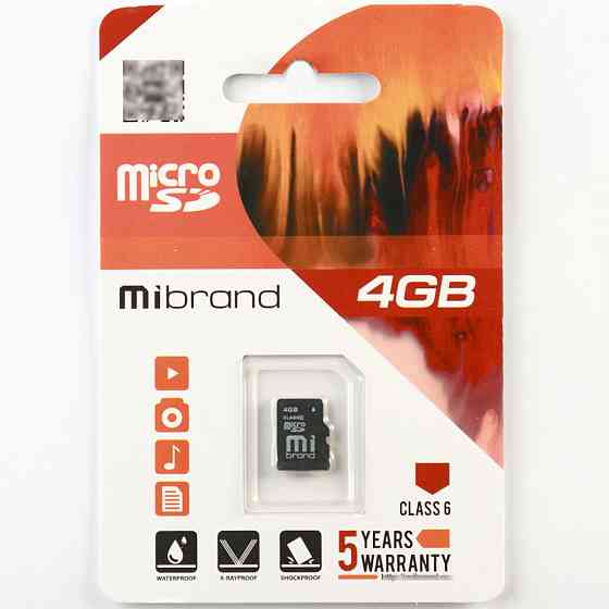 microSDHC Mibrand 4Gb class 6 Київ