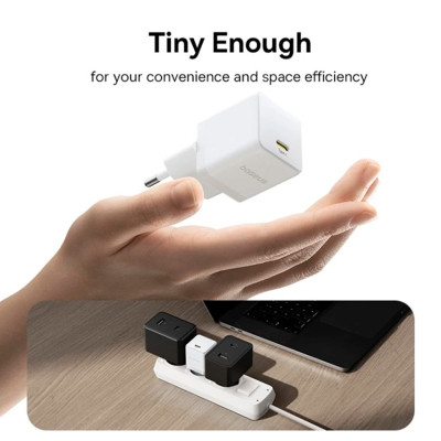 Зарядний пристрій Baseus Palm Fast Charger 1C 30W + Cable 1.0m Type-C 60W white (P10111605213-01) Вінниця - фото 8