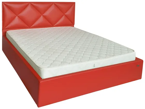 Кровать Двуспальная Leeds Comfort 160 х 190 см Boom 16 С подъемным механизмом и нишей для белья Красный Киев
