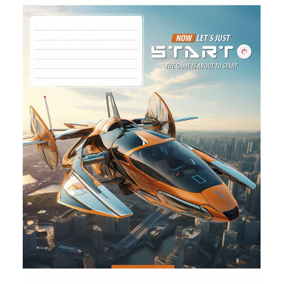 Зошит Школярик Let's start 18 аркушів клітинка (018-3411K) Вінниця - фото 1