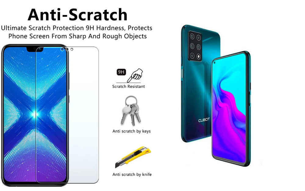 Защитное стекло NeoGlass для Cubot X30, X30 P – ультрапрозрачное и устойчивое Киев - изображение 1