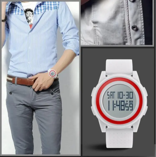Годинник дитячий наручний Skmei Ultra New 1206 Білий Київ - фото 8
